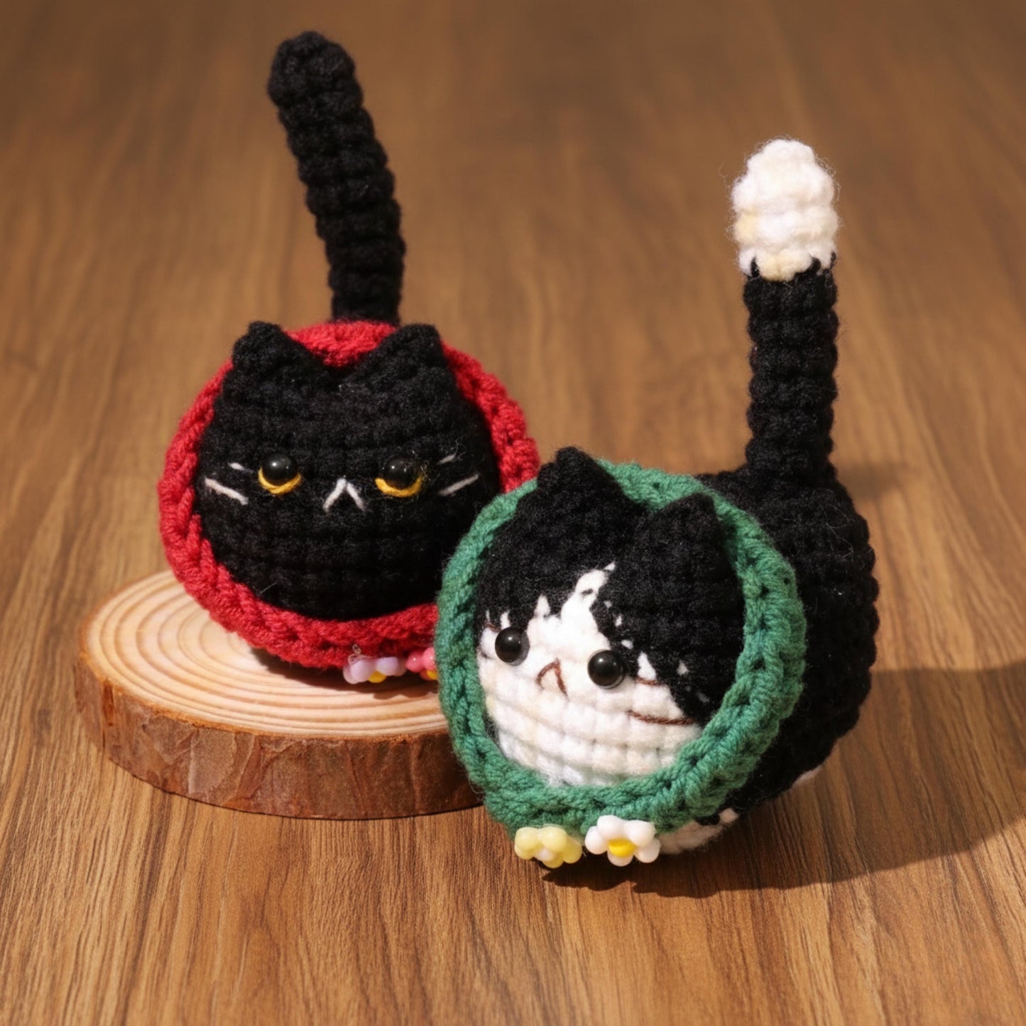 Crochet Cat Keychain, Cute Amigurumi Cat Charm, Handmade Mini Cat Plush, Kawaii Bag Charm Gift for Cat Lovers, Buy 2 Get 1 Free