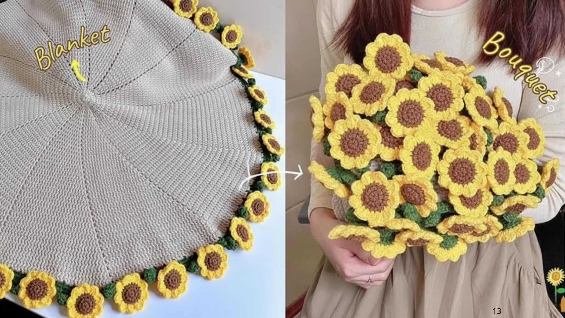 Crochet Flower Bouquet Blanket, Handmade Rose Floral Throw, Valentines Day Gift, Mother’s Day Gift, Wedding Anniversary, Unique Gift for Her