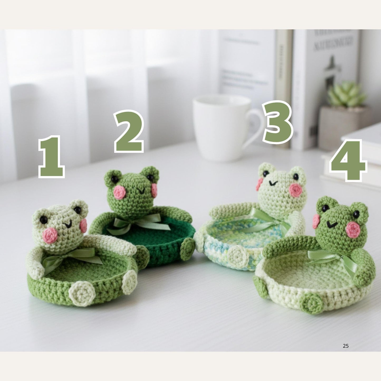 Crochet Animal Coaster, Kawaii Bear Duck Frog Mug Mat, Handmade Amigurumi Desk Decor, Small Housewarming Gift