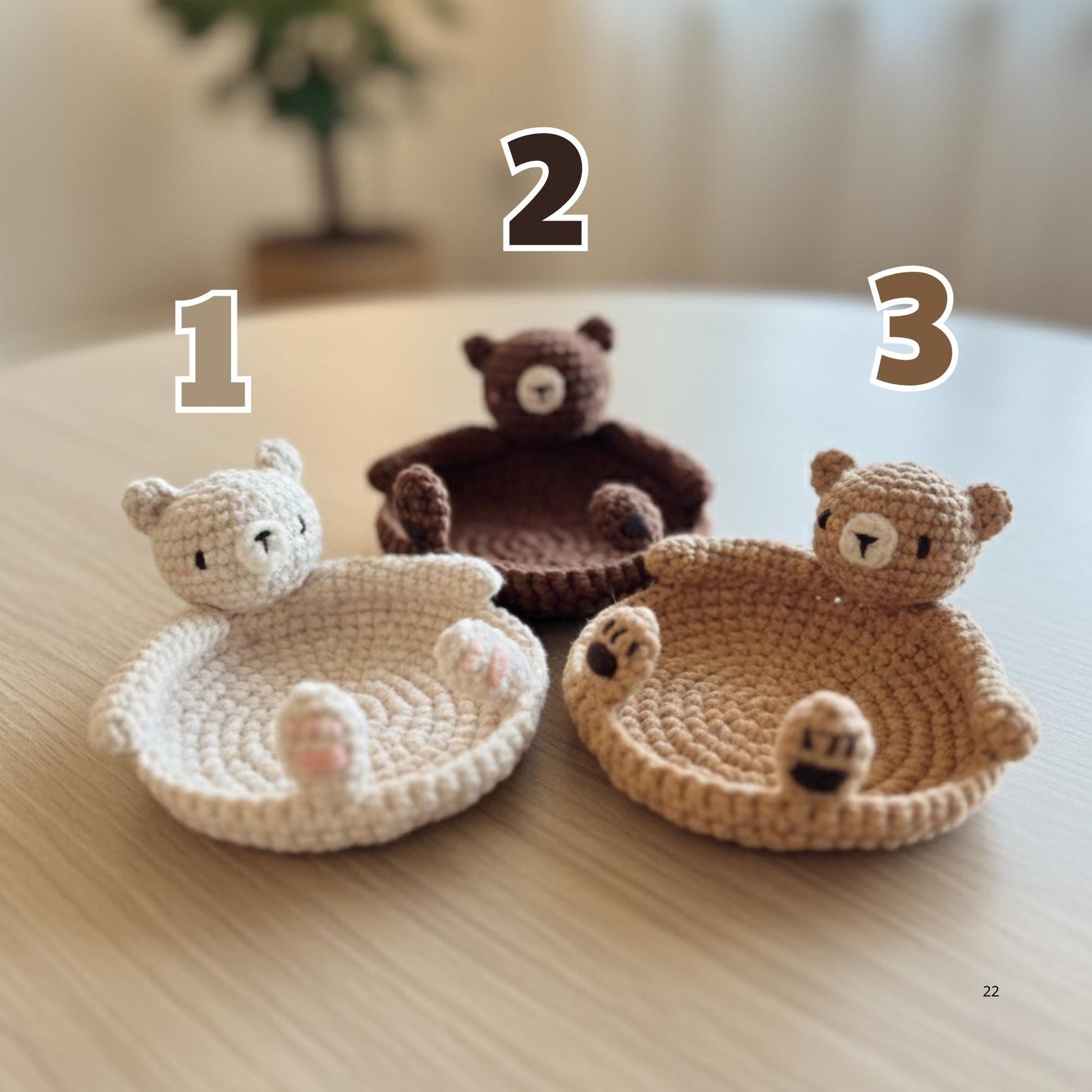 Crochet Animal Coaster, Kawaii Bear Duck Frog Mug Mat, Handmade Amigurumi Desk Decor, Small Housewarming Gift