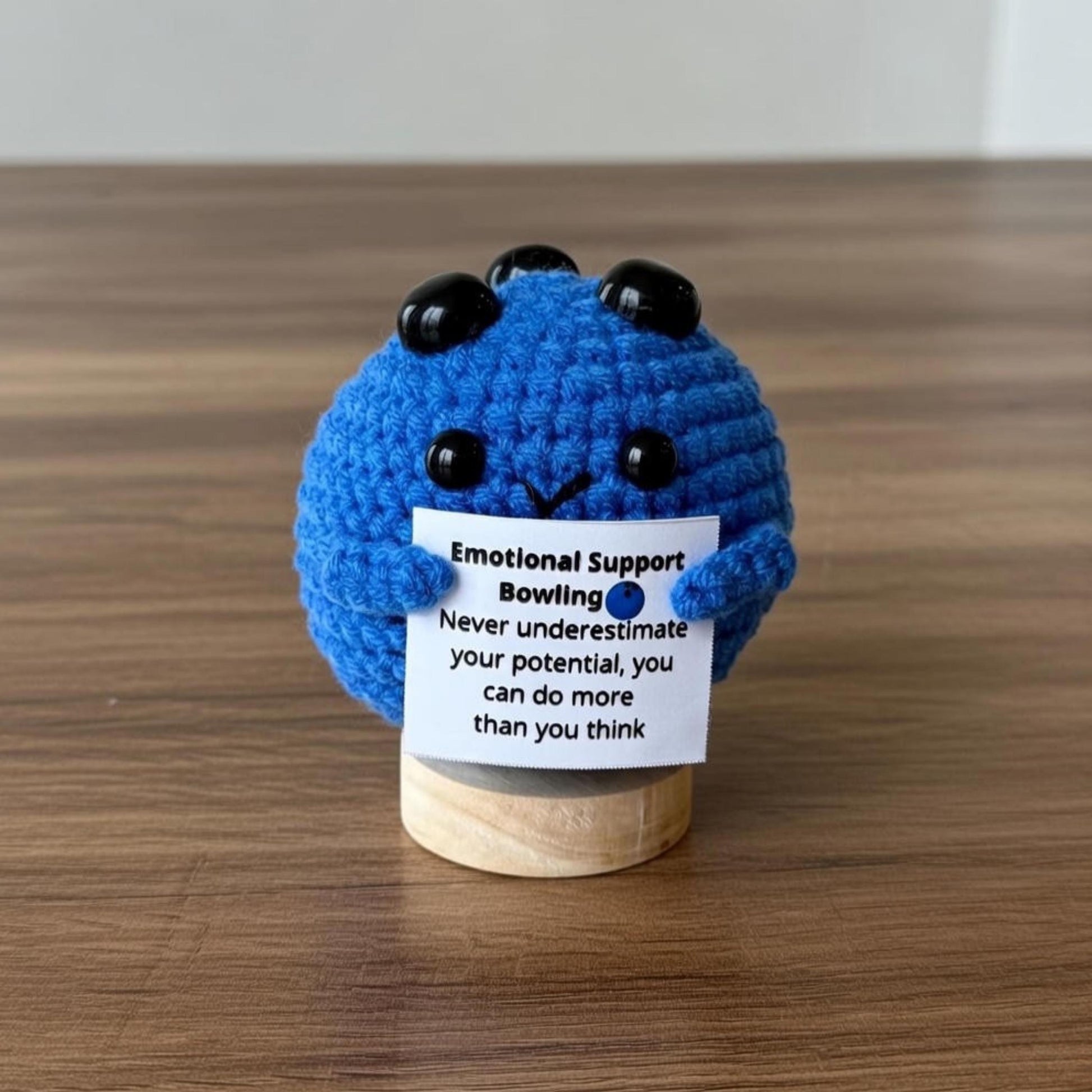 Crochet Bowling Pin & Ball, Emotional Support Amigurumi