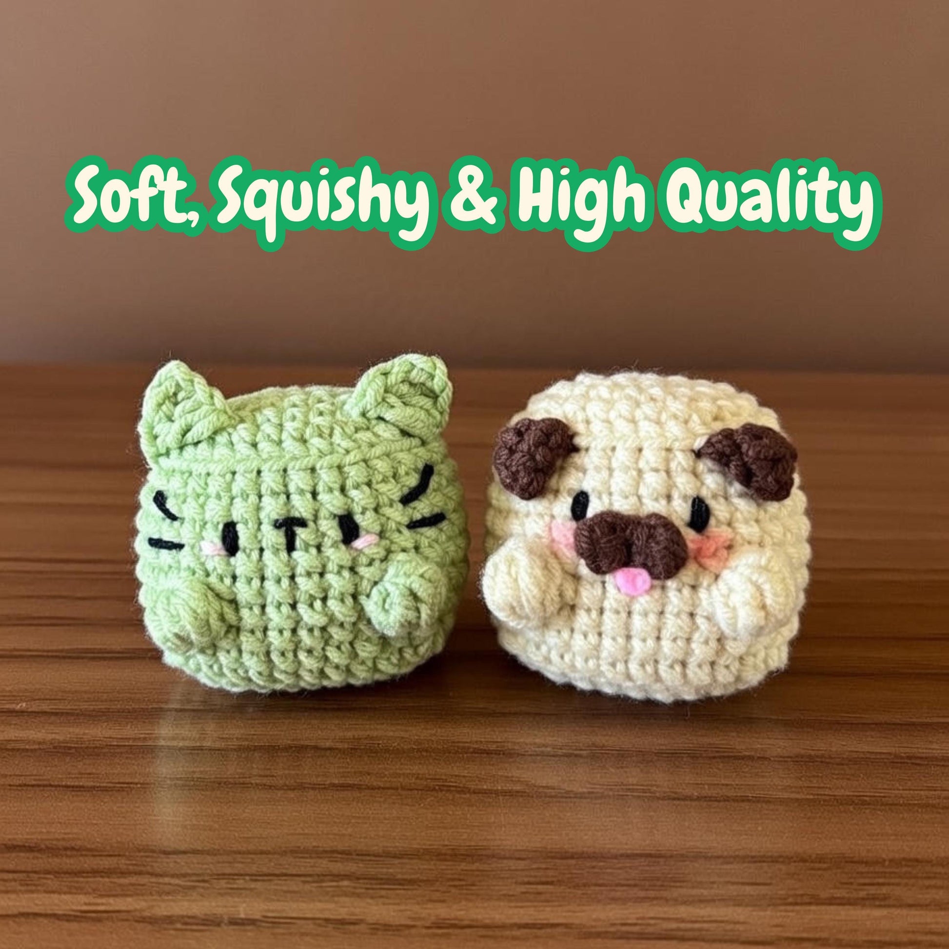 Kawaii Crochet Animal Keychain, Amigurumi Animal Bag Charm, Mini Plush Keyring, Cute Axolotl Pug Capybara Cat Panda Dog Gift, Handmade Gift