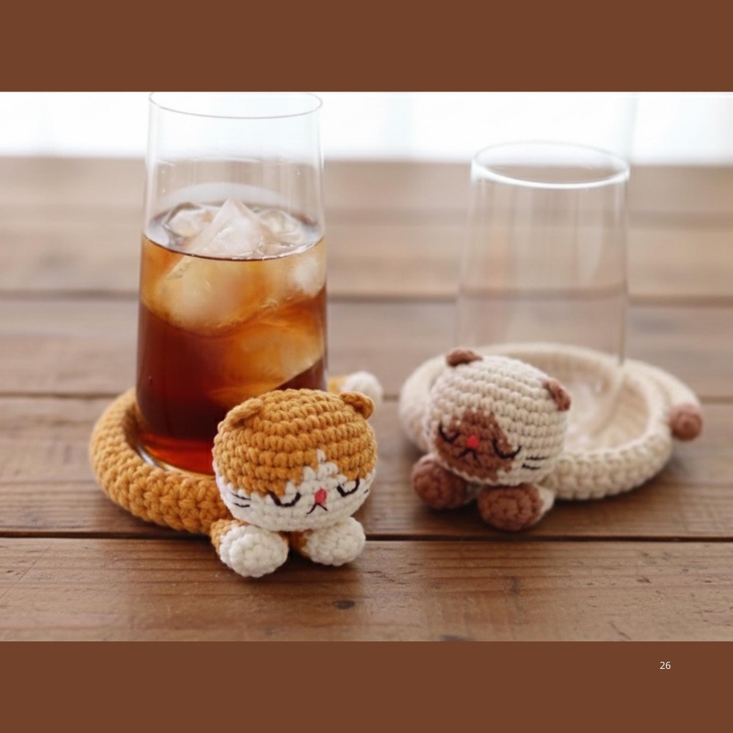 Handmade Crochet Cat Coaster, Amigurumi Mug Mat, Cute Kawaii Cat Drink Coaster, Cotton Drink Coaster, Gift for Cat Lovers, Housewarming Gift