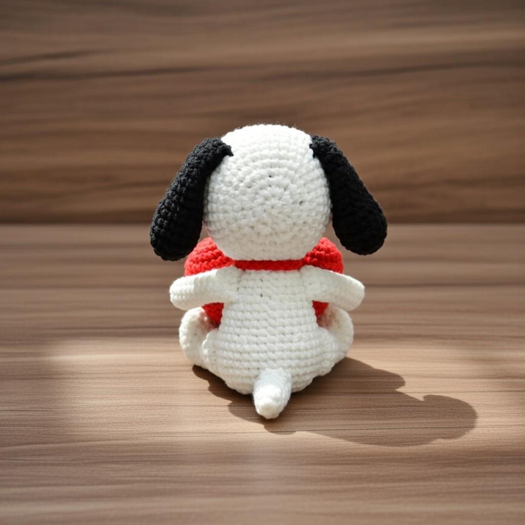 Crochet Dog with Heart, Amigurumi Puppy Plush, Handmade Valentine's Day Gift for Her, Cute Stuffed Animal, Anniversary Present, Love Decor