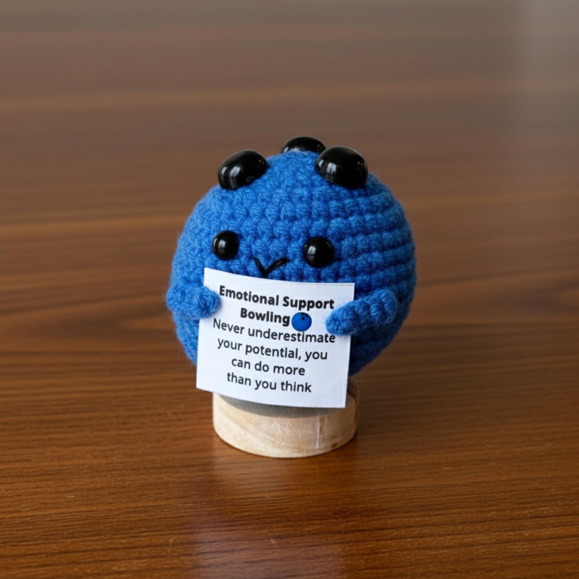 Crochet Bowling Pin & Ball, Emotional Support Amigurumi