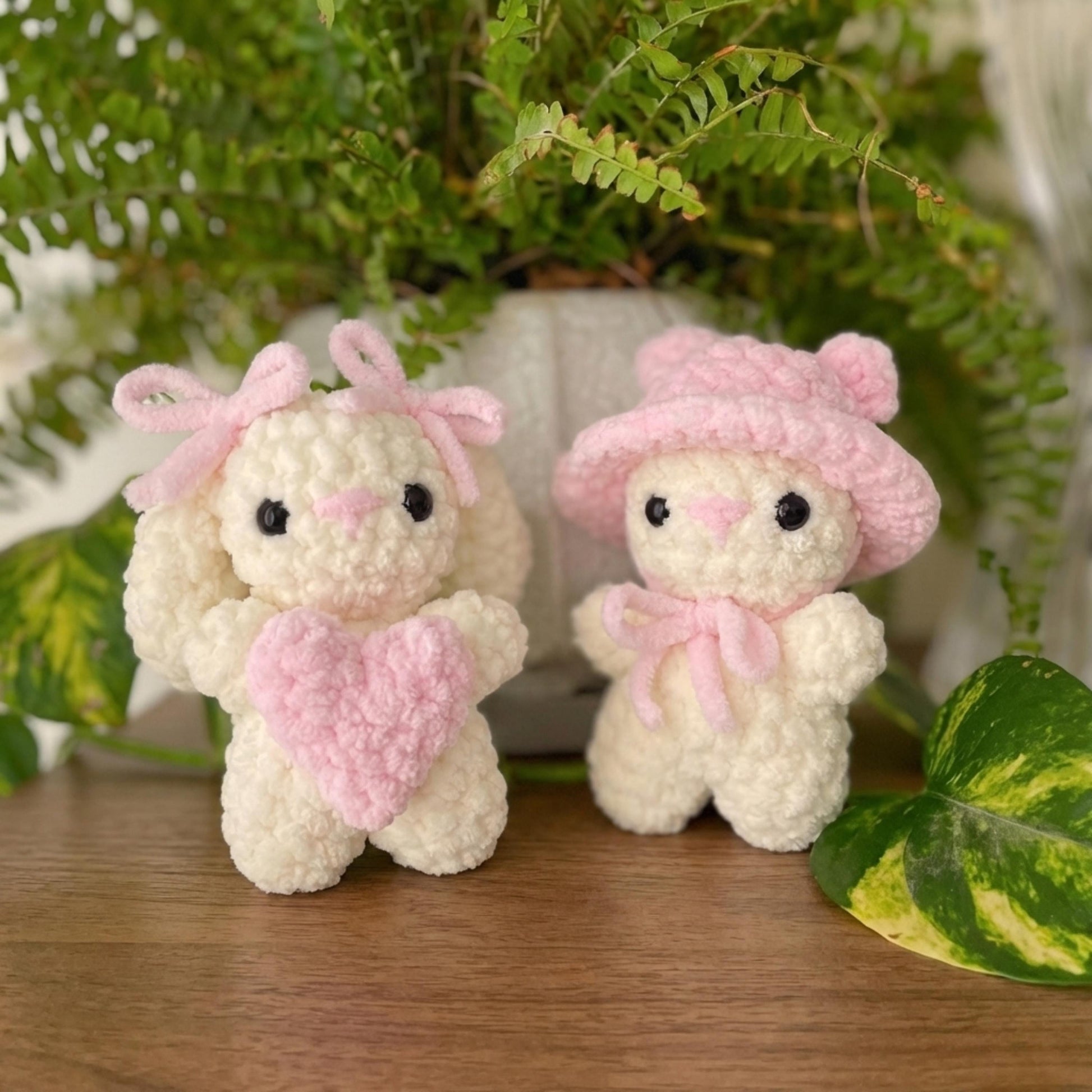 Crochet Bunny Bear Keychain, Cute Bag Charm, Valentines Day Gift, Crochet Bunny Bear, Cute Couple Keychain, Self Love Gift, Gift for Her