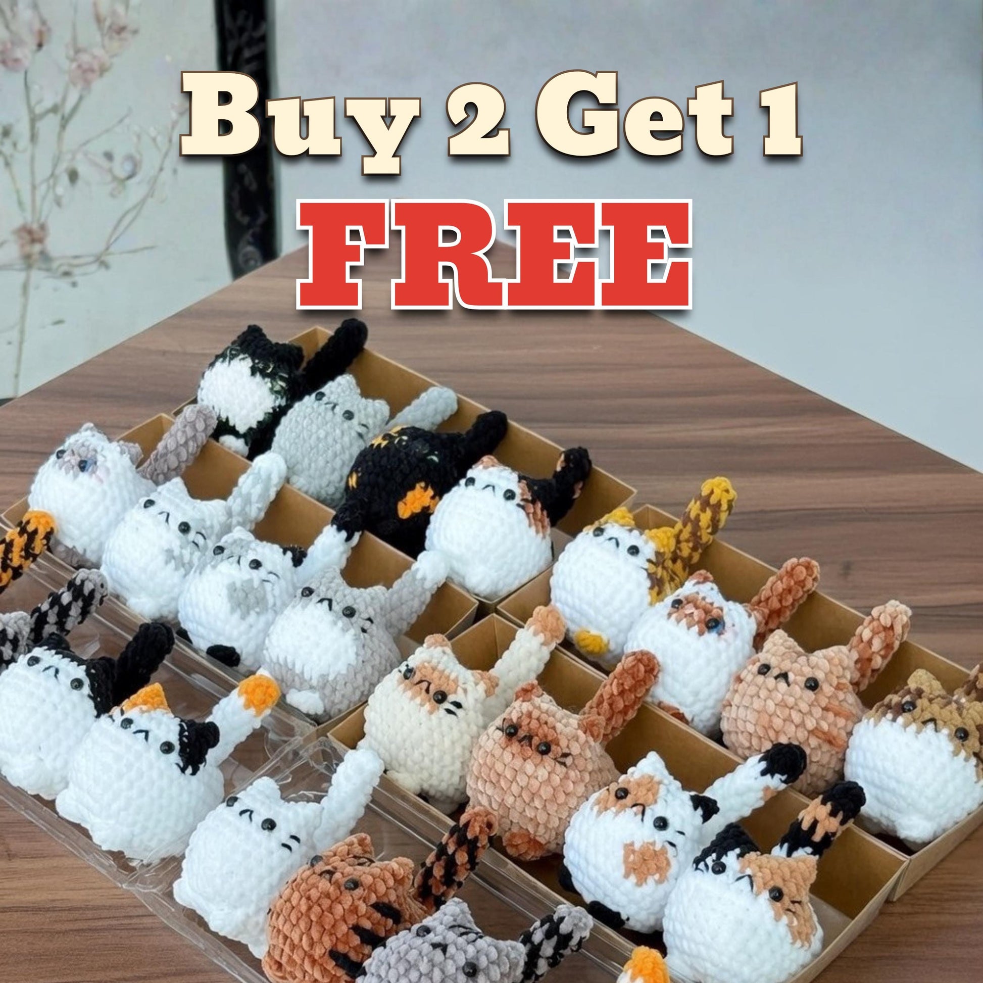 Adorable Crochet Cat Keychain - Mini Amigurumi Kitty Bag Charm - Handmade Tiny Cat Plushie - Kawaii Gift for Cat Lovers 