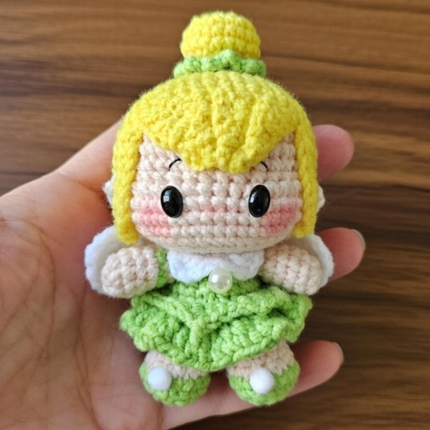 Crochet Princess Keychain, Amigurumi Princess Doll, Kawaii Fairytale Character, Handmade Crochet Keyring, Gift for Girls, Cute Bag Charm