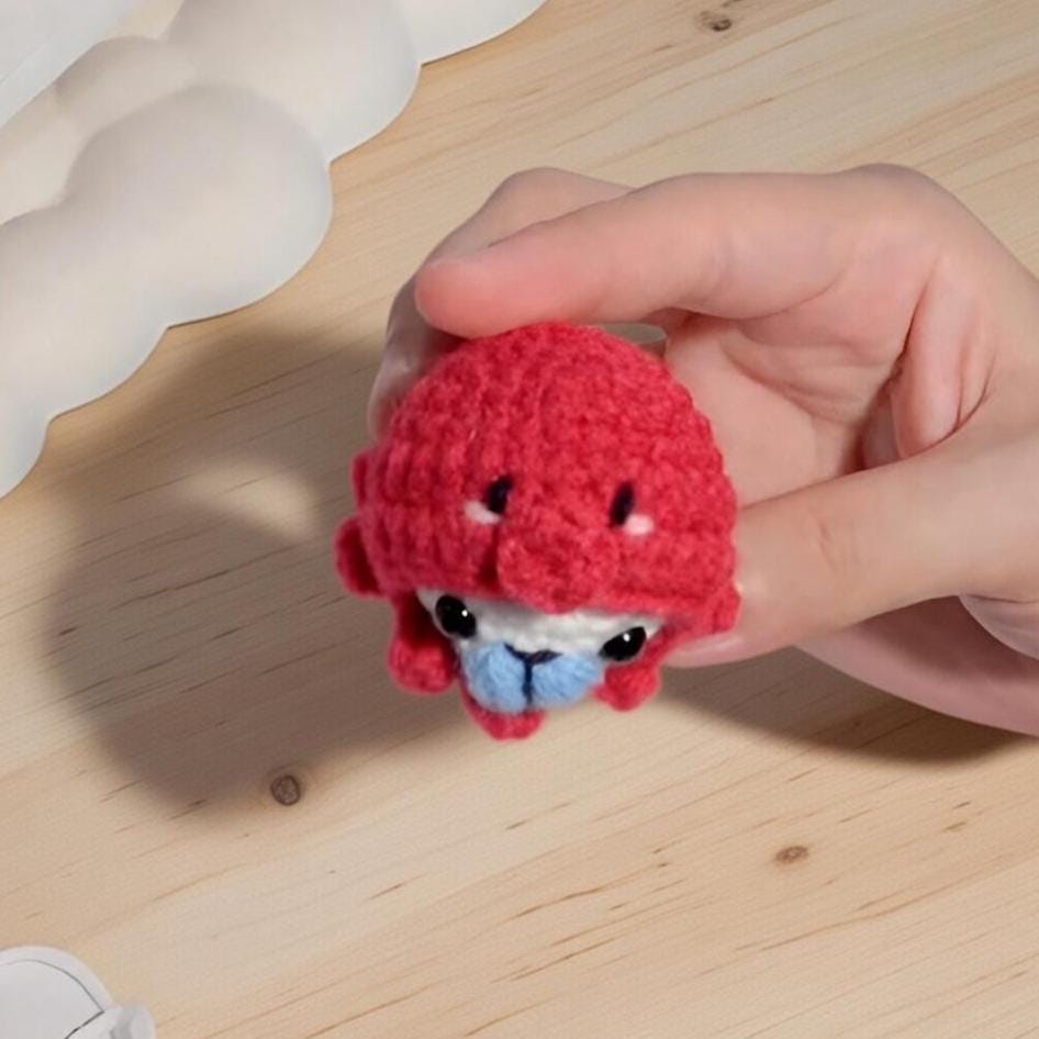 Crochet Seal Octopus Phone Charm, Kawaii Seal Keychain, Handmade Amigurumi Seal Keyring, Cute Crochet Animal Bag Charm, Small Plush Gift