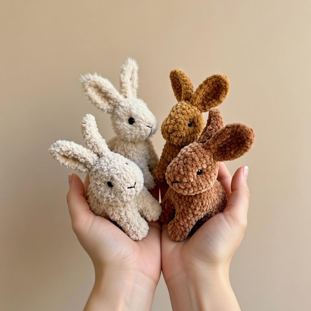 Crochet Bunny Plush, Amigurumi Rabbit, Easter Basket Filler, Baby's First Easter Gift, Handmade Stuffed Animal, Chunky Yarn Soft Toy