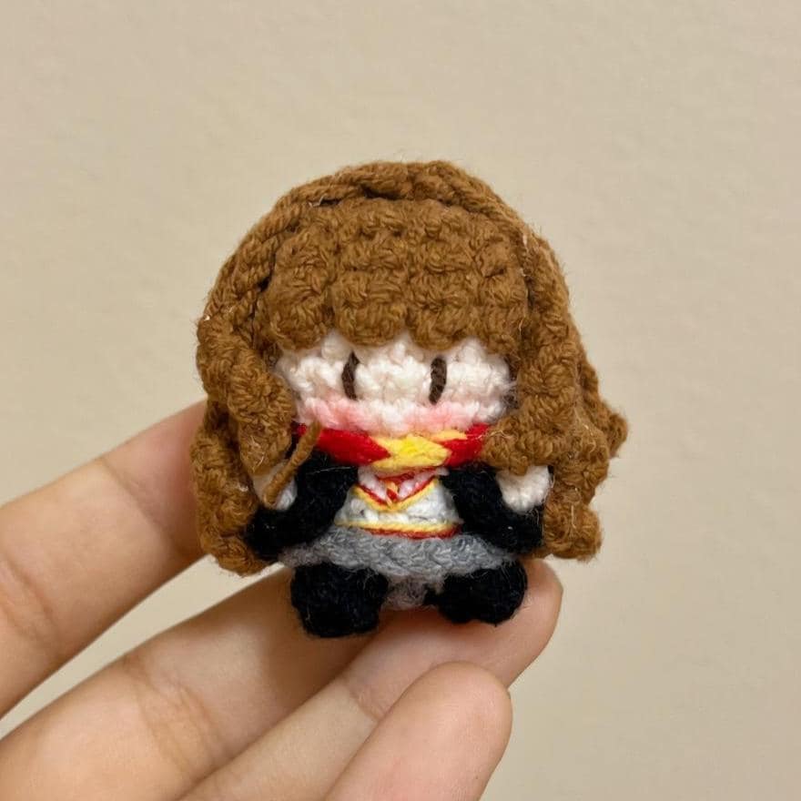 Crochet Wizard Doll Phone Charm, Magic Boy Amigurumi Keychain, Handmade Wizard Bag Charm, Cute Magic Gift, Dark Magic Crochet Phone Strap
